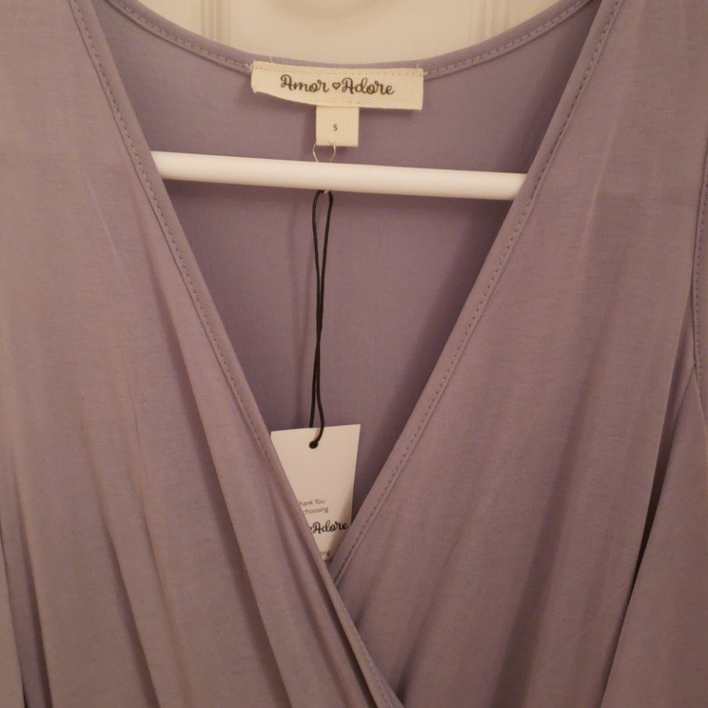 HP! 🎉 COLD SHOULDER WRAP DRESS! - Picture 3 of 3